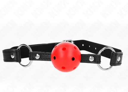KINK - HOHL HART ROTER BALL 4,5 CM GAG MODELL 1 63,5 X 2 CM