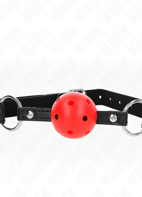 KINK - HOHL HART ROTER BALL 4,5 CM GAG MODELL 1 63,5 X 2 CM