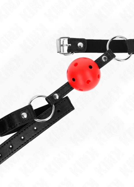 KINK - HOHL HART ROTER BALL 4,5 CM GAG MODELL 1 63,5 X 2 CM