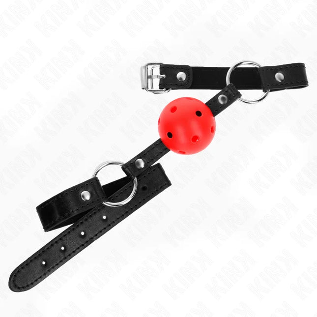 KINK - HOHL HART ROTER BALL 4,5 CM GAG MODELL 1 63,5 X 2 CM