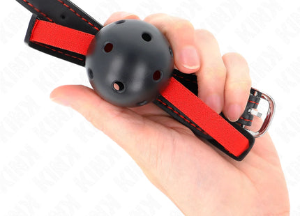 KINK - HOHLHARTER MUND 4,5 CM KNEBEL MIT ELASTISCHEM GÜRTEL 56 x 1,5 CM