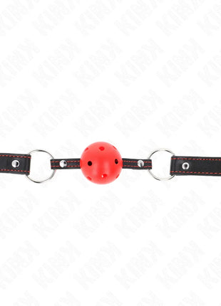 KINK - HOHLHARTER ROTER BALLKNEBEL MODELL 2 65 x 2,5 CM
