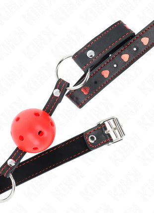KINK - HOHLHARTER ROTER BALLKNEBEL MODELL 2 65 x 2,5 CM