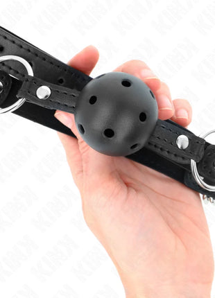 KINK - HOHLHARTER SCHWARZER BALL 4,5 CM GAG MODELL 1 63,5 X 2 CM