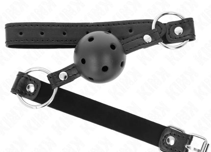 KINK - HOHLHARTER SCHWARZER BALL 4,5 CM GAG MODELL 1 63,5 X 2 CM