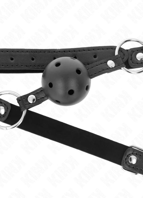KINK - HOHLHARTER SCHWARZER BALL 4,5 CM GAG MODELL 1 63,5 X 2 CM