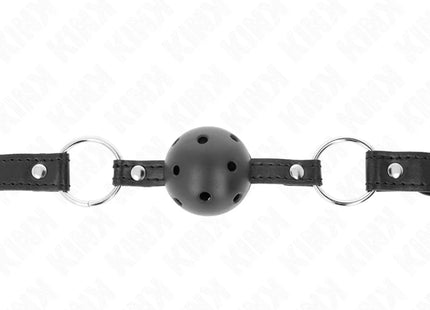KINK - HOHLHARTER SCHWARZER BALL 4,5 CM GAG MODELL 1 63,5 X 2 CM