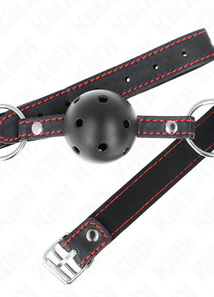 KINK - HOHLHARTER SCHWARZER BALLKNEBEL MODELL 2 65 x 2,5 CM