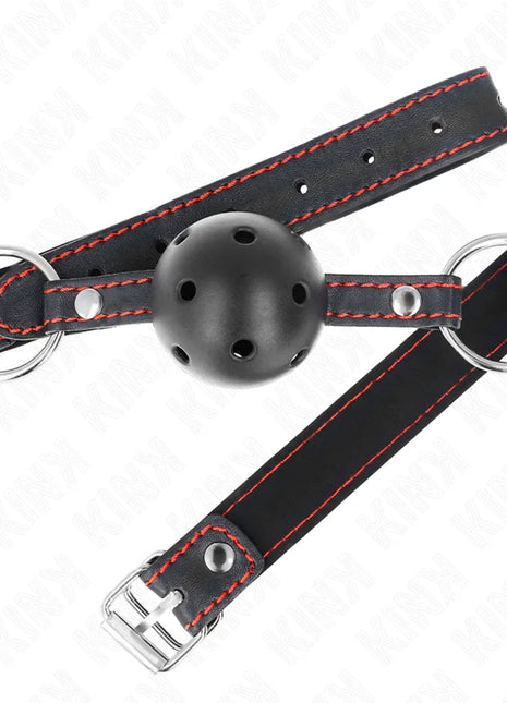 KINK - HOHLHARTER SCHWARZER BALLKNEBEL MODELL 2 65 x 2,5 CM