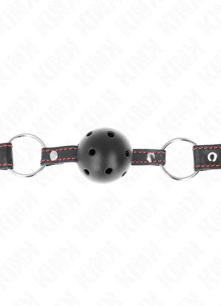 KINK - HOHLHARTER SCHWARZER BALLKNEBEL MODELL 2 65 x 2,5 CM