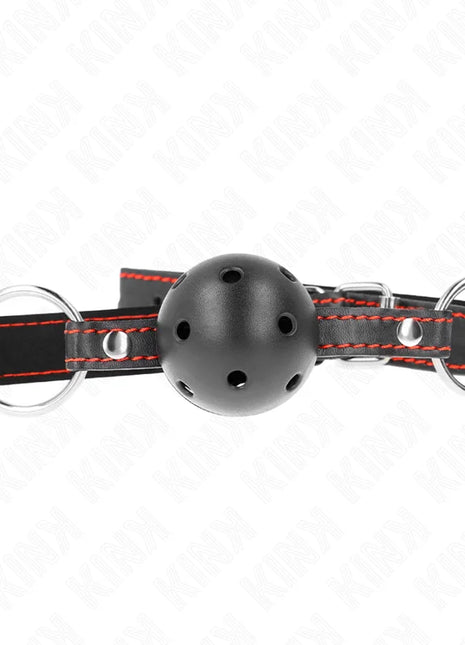 KINK - HOHLHARTER SCHWARZER BALLKNEBEL MODELL 2 65 x 2,5 CM