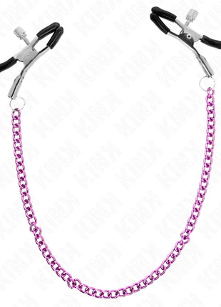 KINK - KETTE NIPPELKLEMMEN LILA 30 CM