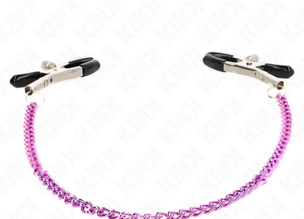 KINK - KETTE NIPPELKLEMMEN LILA 30 CM