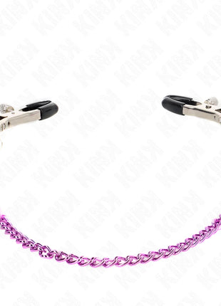 KINK - KETTE NIPPELKLEMMEN LILA 30 CM