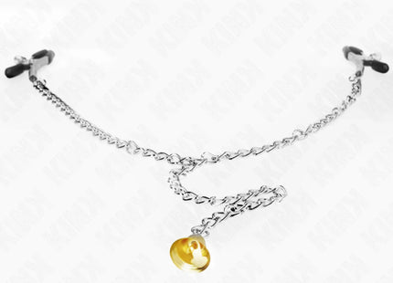 KINK - KETTE NIPPELKLEMMEN MIT HORNANHÄNGER 30 CM