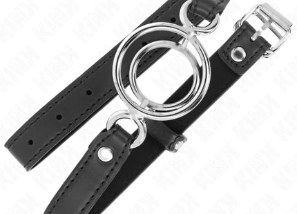 KINK - KNEBEL MIT MEHREREN O-RINGEN 5 CM SCHWARZ 63 X 2,5 CM