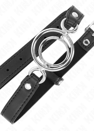 KINK - KNEBEL MIT MEHREREN O-RINGEN 5 CM SCHWARZ 63 X 2,5 CM