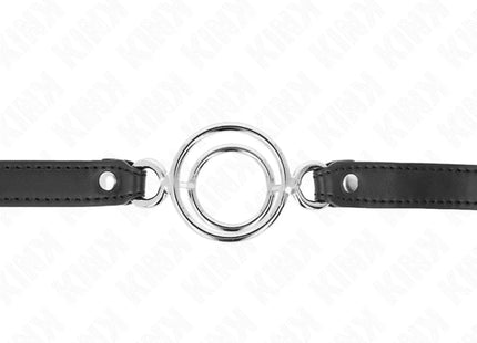 KINK - KNEBEL MIT MEHREREN O-RINGEN 5 CM SCHWARZ 63 X 2,5 CM