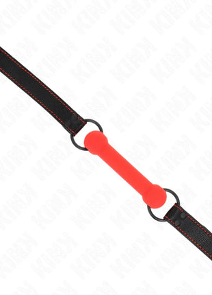 KINK - KNOCHENGAG MIT KUNSTLEDERBAND ROT VERSTELLBAR 41-57 CM