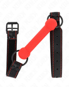 KINK - KNOCHENGAG MIT KUNSTLEDERBAND ROT VERSTELLBAR 41-57 CM
