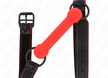 KINK - KNOCHENGAG MIT KUNSTLEDERBAND ROT VERSTELLBAR 41-57 CM