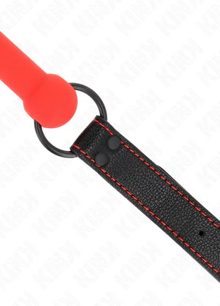 KINK - KNOCHENGAG MIT KUNSTLEDERBAND ROT VERSTELLBAR 41-57 CM