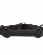 KINK - KNOCHENGAG MIT KUNSTLEDERGURT SCHWARZ VERSTELLBAR 41-57 CM