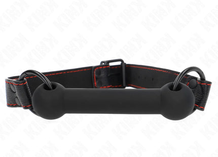 KINK - KNOCHENGAG MIT KUNSTLEDERGURT SCHWARZ VERSTELLBAR 41-57 CM