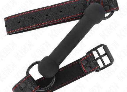 KINK - KNOCHENGAG MIT KUNSTLEDERGURT SCHWARZ VERSTELLBAR 41-57 CM