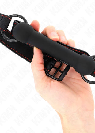 KINK - KNOCHENGAG MIT KUNSTLEDERGURT SCHWARZ VERSTELLBAR 41-57 CM
