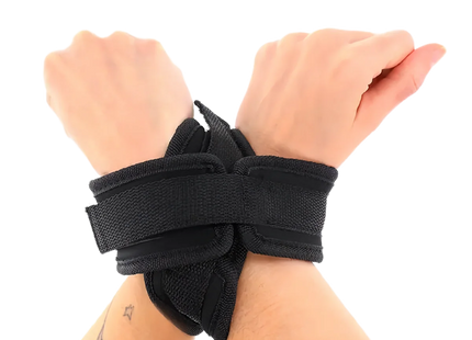 KINK – Kreuzmanschetten Schwarz 34 x 5,5 cm - Manschetten