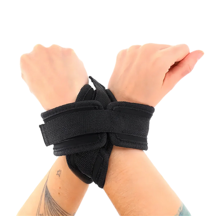 KINK – Kreuzmanschetten Schwarz 34 x 5,5 cm - Manschetten