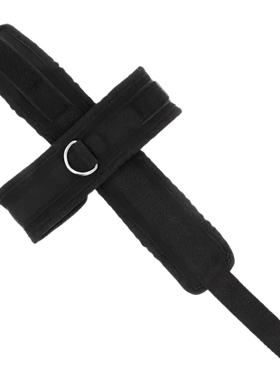 KINK – Kreuzmanschetten Schwarz 34 x 5,5 cm - Manschetten
