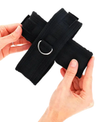 KINK – Kreuzmanschetten Schwarz 34 x 5,5 cm - Manschetten