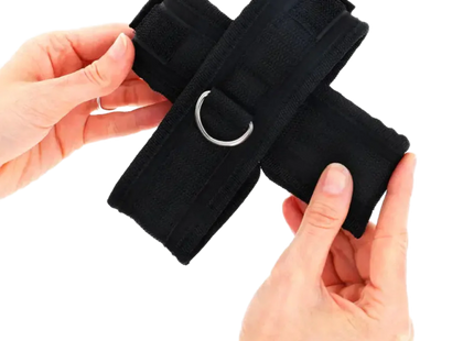 KINK – Kreuzmanschetten Schwarz 34 x 5,5 cm - Manschetten