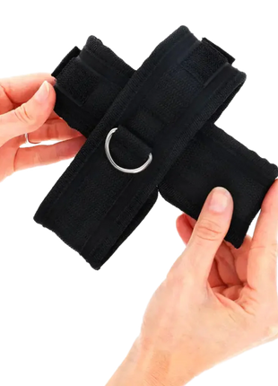 KINK – Kreuzmanschetten Schwarz 34 x 5,5 cm - Manschetten