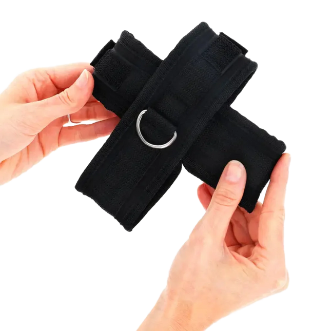 KINK – Kreuzmanschetten Schwarz 34 x 5,5 cm - Manschetten