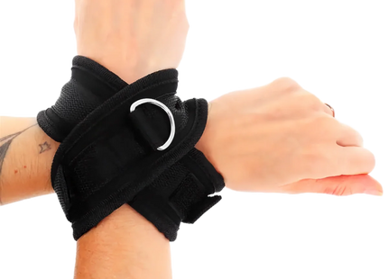 KINK – Kreuzmanschetten Schwarz 34 x 5,5 cm - Manschetten