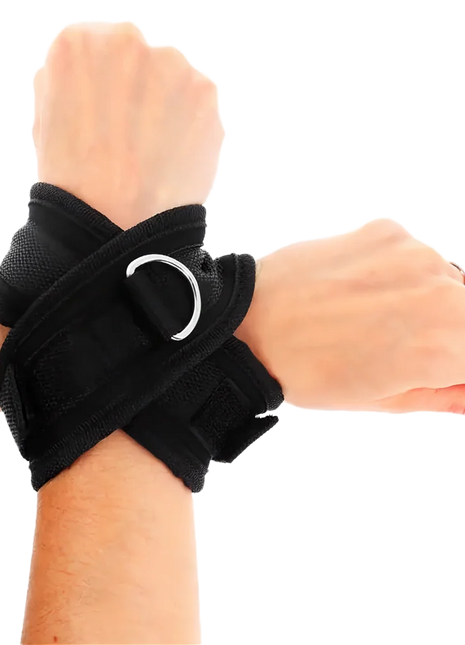 KINK – Kreuzmanschetten Schwarz 34 x 5,5 cm - Manschetten