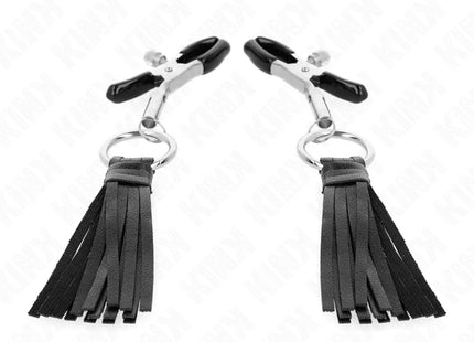 KINK - KUNSTLEDER QUASTEN NIPPELKLEMMEN 6 CM