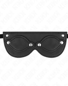 KINK - KUNSTLEDERMASKE MIT ABNEHMBAREN AUGENABDECKUNGEN 22 x 9 CM