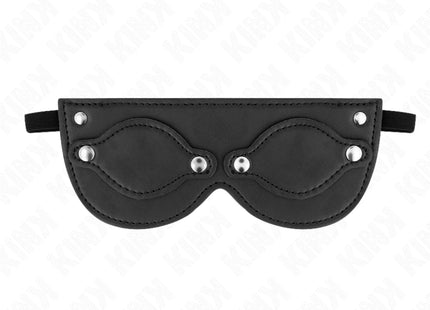 KINK - KUNSTLEDERMASKE MIT ABNEHMBAREN AUGENABDECKUNGEN 22 x 9 CM