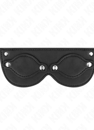 KINK - KUNSTLEDERMASKE MIT ABNEHMBAREN AUGENABDECKUNGEN 22 x 9 CM