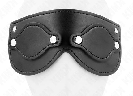 KINK - KUNSTLEDERMASKE MIT ABNEHMBAREN AUGENABDECKUNGEN 22 x 9 CM