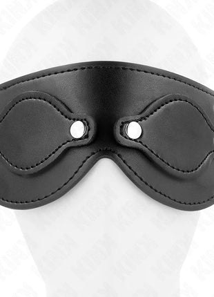 KINK - KUNSTLEDERMASKE MIT ABNEHMBAREN AUGENABDECKUNGEN 22 x 9 CM