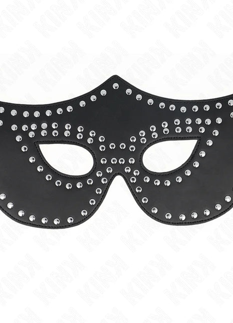 KINK - KUNSTLEDERMASKE MIT NIETEN MODELL 2 30 x 12 CM