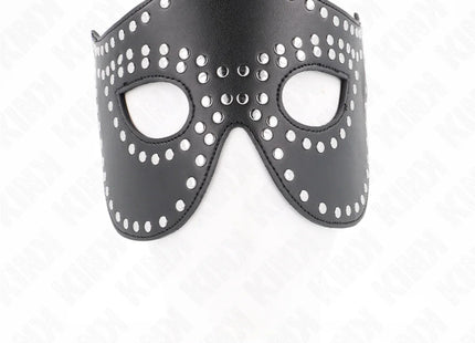 KINK - KUNSTLEDERMASKE MIT NIETEN MODELL 2 30 x 12 CM
