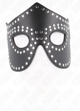KINK - KUNSTLEDERMASKE MIT NIETEN MODELL 2 30 x 12 CM