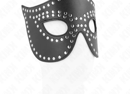 KINK - KUNSTLEDERMASKE MIT NIETEN MODELL 2 30 x 12 CM