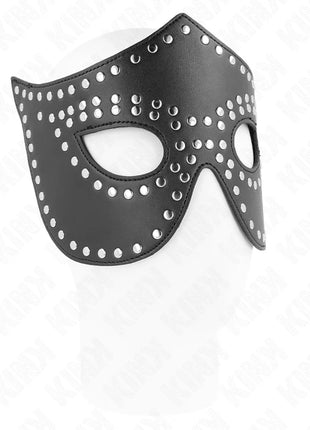 KINK - KUNSTLEDERMASKE MIT NIETEN MODELL 2 30 x 12 CM